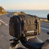 Motorcycle Rear Seat Bag with Shoulder Strap Structured