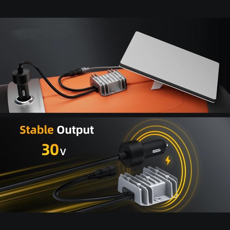 Waterproof 12V 24V To 30V 3.5A Step Up Power Supply Cable Automotive Boosting Power Converter For Outdoor Equipment