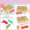 Educational Wooden Fishing Game For Children With Magnetic Fish Learning Puzzle For Kids