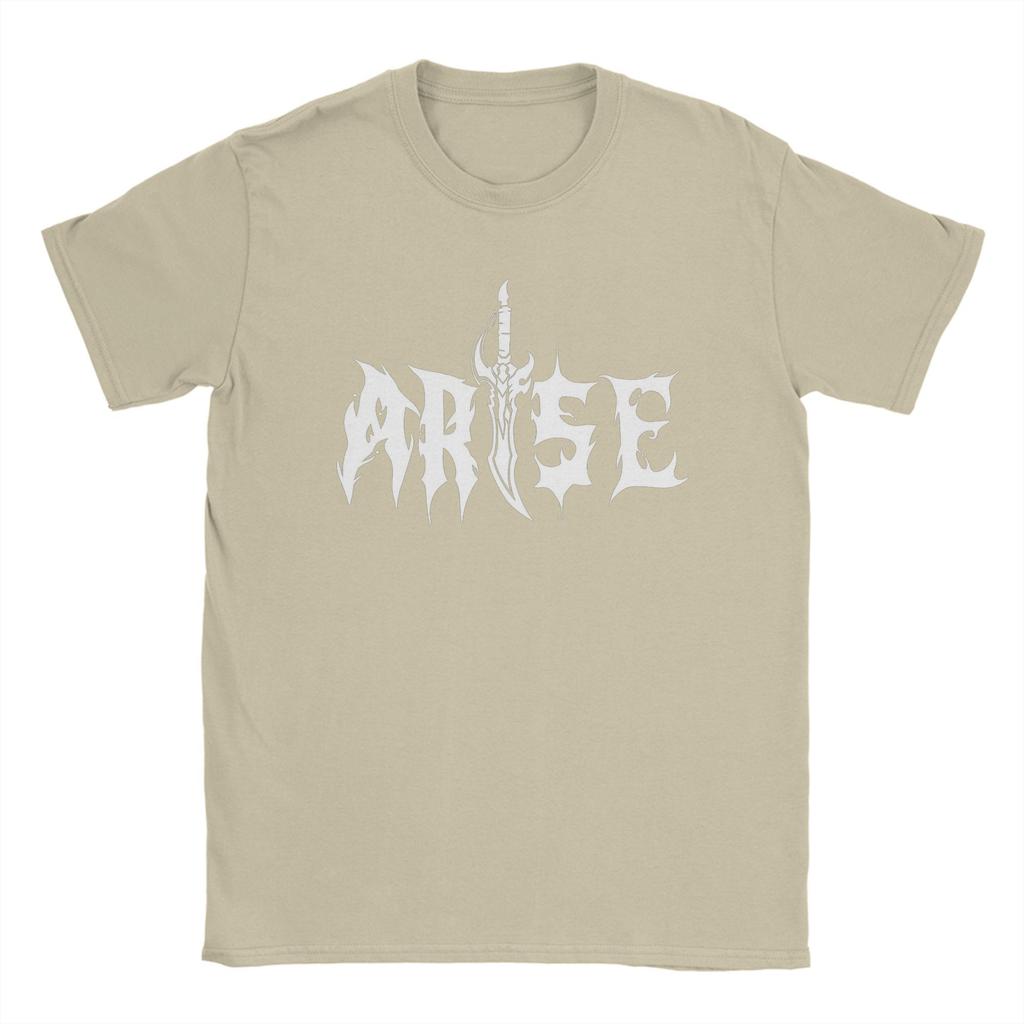 Herren T-Shirt ARISE! 005 Solo Leveling Sung Jinwoo Neuartige Baumwoll-T-Shirts Kurzarm T-Shirts Rundhals Kleidung Geschenkidee