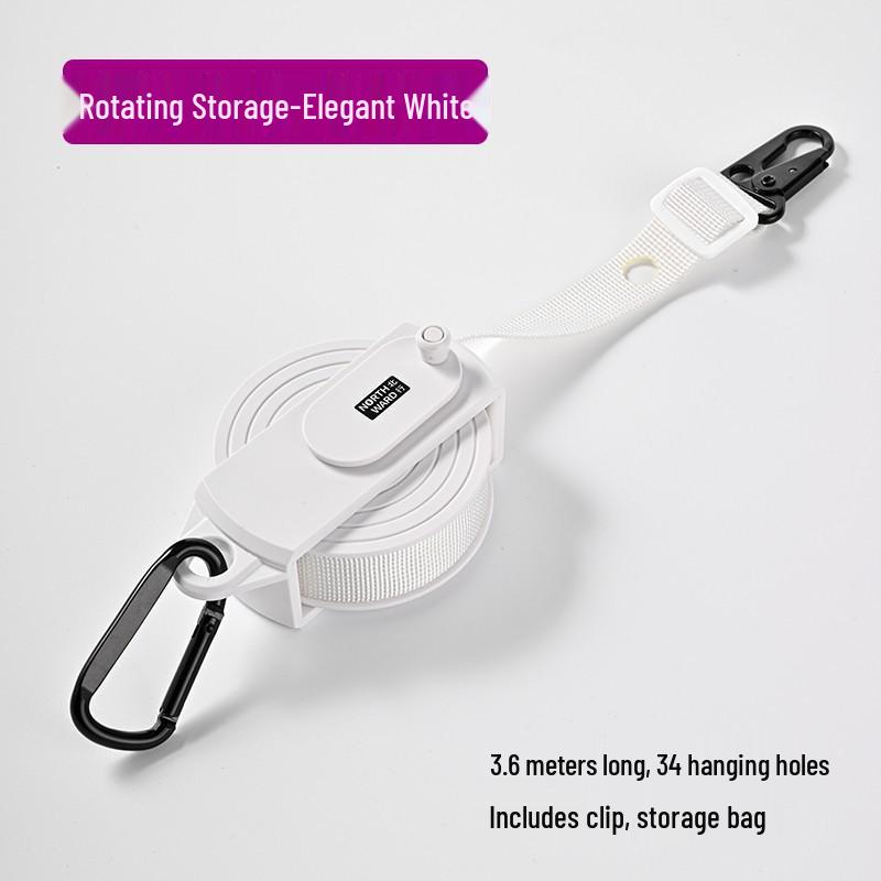 

Portable Multifunctional Folding Clothesline Rack for Hotel, Outdoor, and Travel Use