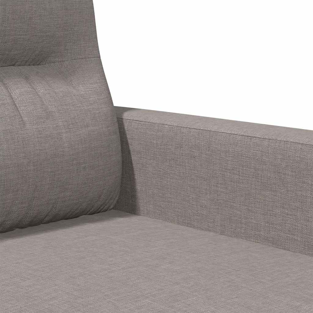 2 Seater Sofa Taupe 140 cm Fabric