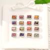 New Color Painting Design Heart Eye Flowers Italian Charm Links Fit 9MM Stainless Steel Bracelet Women Men DIY Making Jewelry