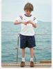David Bella Children's Short-sleeved T-shirt Summer Boys' Pure Cotton Sports Top