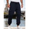 Pantalon cargo en polaire pour homme Pantalon jogger décontracté avec poches