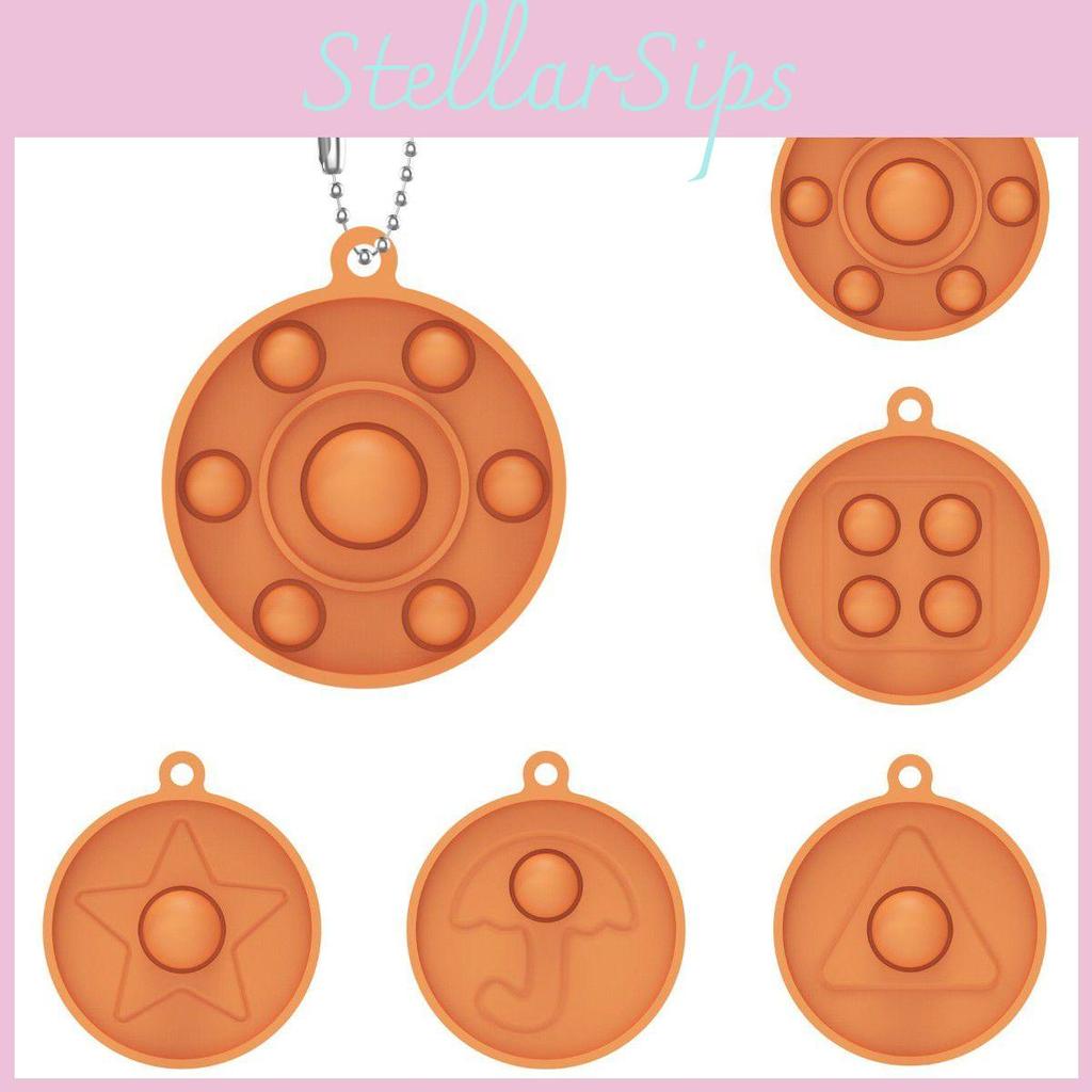 Game Squid Pop It Simple Dimple Popit Push Bubble Keychain Toys Pendant
