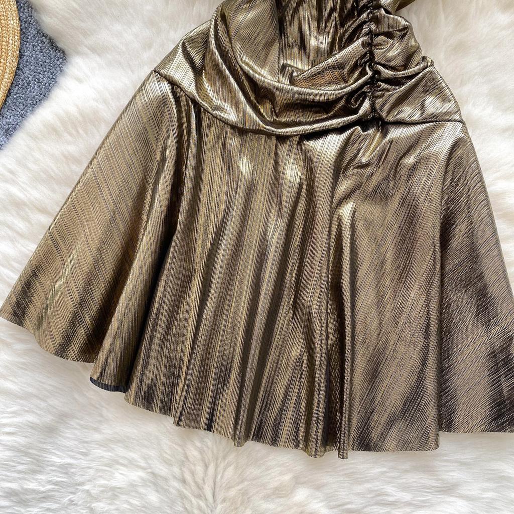 Summer Women V-neck Mini Short Sexy Club Party Fold Dresses