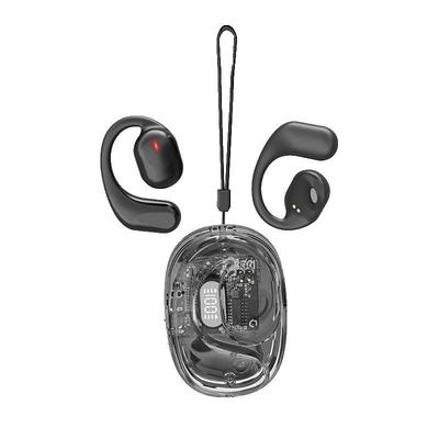 OW-531 Transparent Case OWS Ear Clip Air Conduction TWS Bluetooth Sport Earphones with Digital Display.
