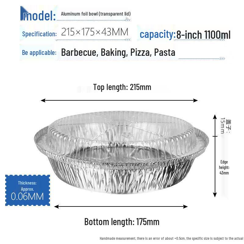 Hàndùn Disposable Round Aluminum Foil Takeaway Containers