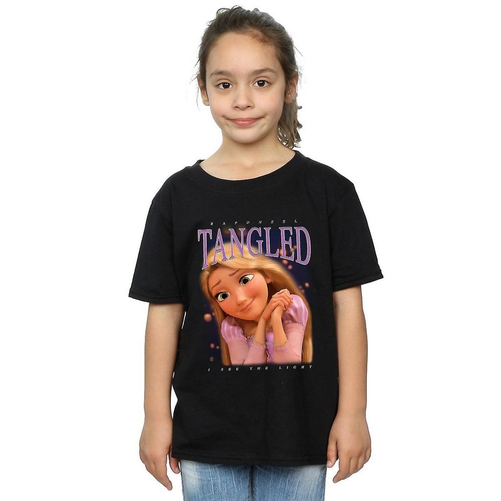 Tangled Girls Rapunzel Montage bomull T-shirt
