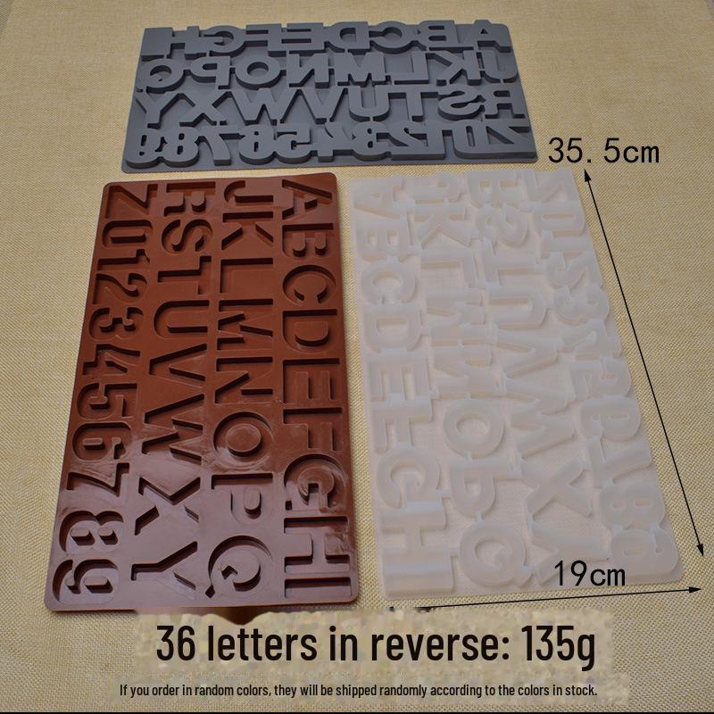 

Силиконовая форма для шоколада, конфет, печенья и украшения тортов – 26 английских букв Coffee