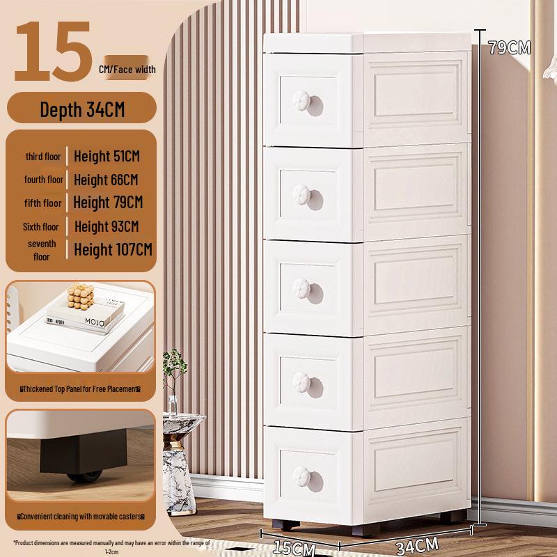Morandi Multi-layer Plastic Drawer Storage Cabinet for Bathroom Use