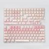 Cute Pink MAO Keycap Set PBT 134 Keys Kitten Keycaps for MX Switch HI75 HI8 68 F99 104 64 Mechanical Keyboards