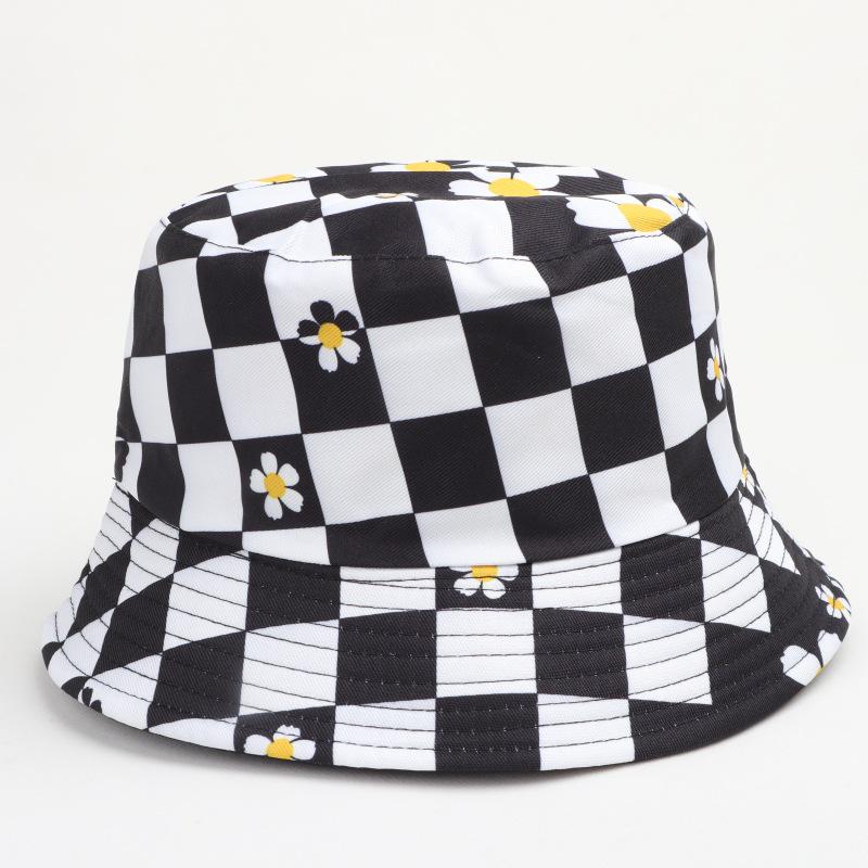Retro Cartoon Double-Sided Bucket Hat, 80s/90s Style, Versatile Sun Protection for Outdoor Wear