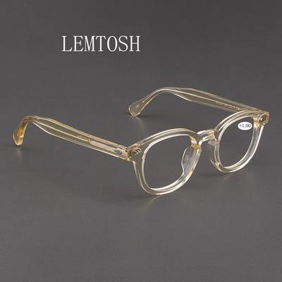 Men's Reading Glasses Johnny Depp Lemtosh Style Hyperopia Glasses Women Vintage Acetate Frame +1.0 +1.5 +2.0 +2.5 +3.0 +3.5 +4.0