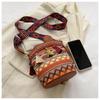 High-End 2025 Women's Ethnic Woven Tassel Crossbody Bucket Bag