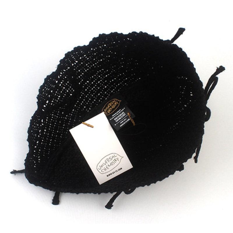 Universal Chemistry Ribbon Black Knit Bucket Hat