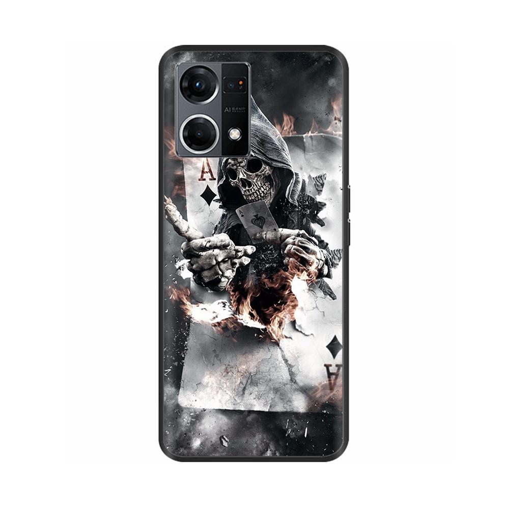 Hülle für Oppo Reno7 4G Hülle Reno7 Silikon Weich Stoßfest TPU Rückseiten für OPPO F21 Pro Reno 7 4G Hülle Schwarze Bumper Fundas