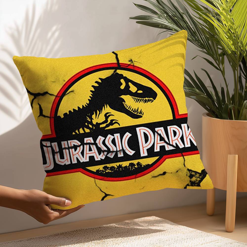 Moive J-Jurassic World Pillow Case Plush Fabric Soft  Pillowcase Double Sided Print Cushion Cover Household Gifts
