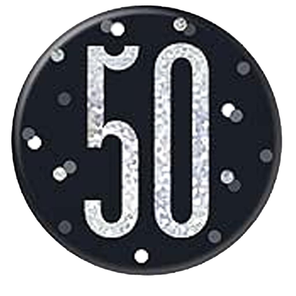 Unique Party Prismatic 50th Birthday Badge