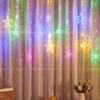 2.5M LED Lights Romantic Moon Star LED Curtain String Lighting Strip Holiday Wedding Garland Party Decoration