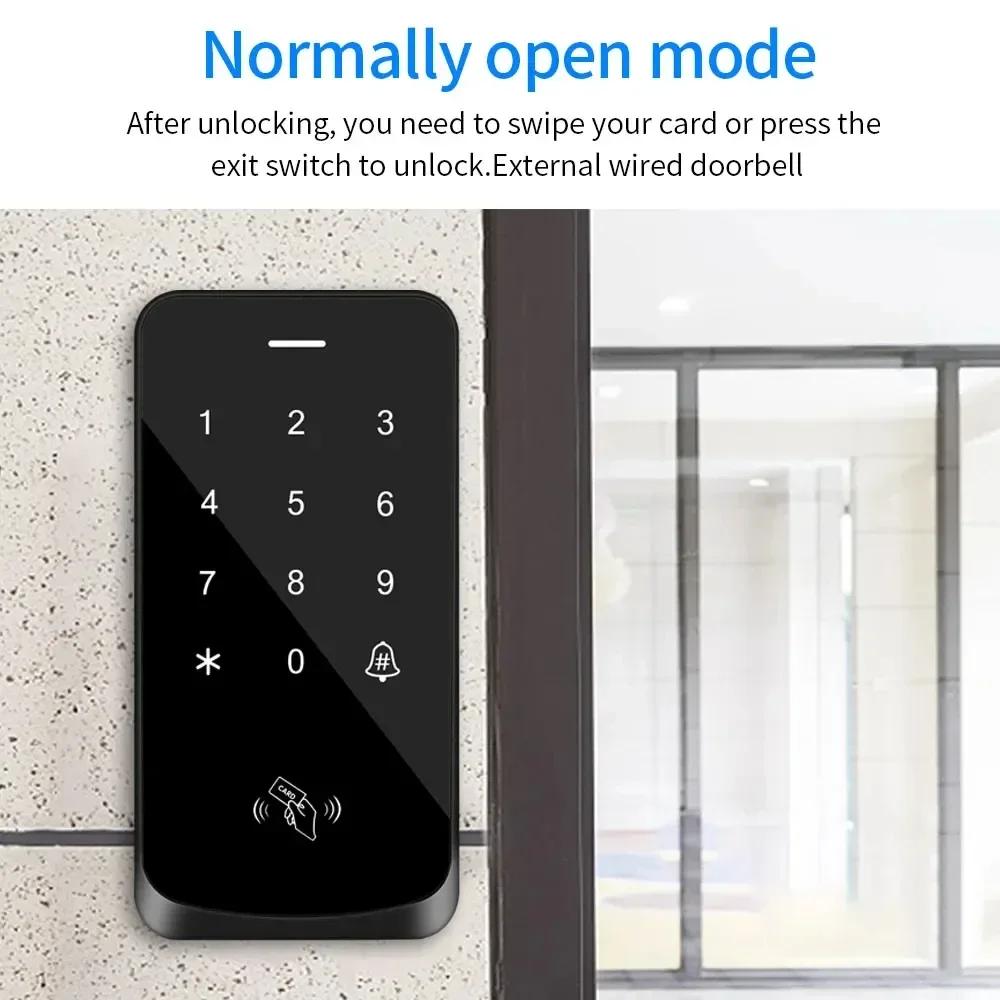 Door Lock Access Control Card Reader IP67 Waterproof RFID 125KHz Control Keyboard Touch Screen Access Controller Smart Electronic