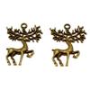 Deer Antler Charms Christmas Day Pendants For Nature Inspired Jewelry