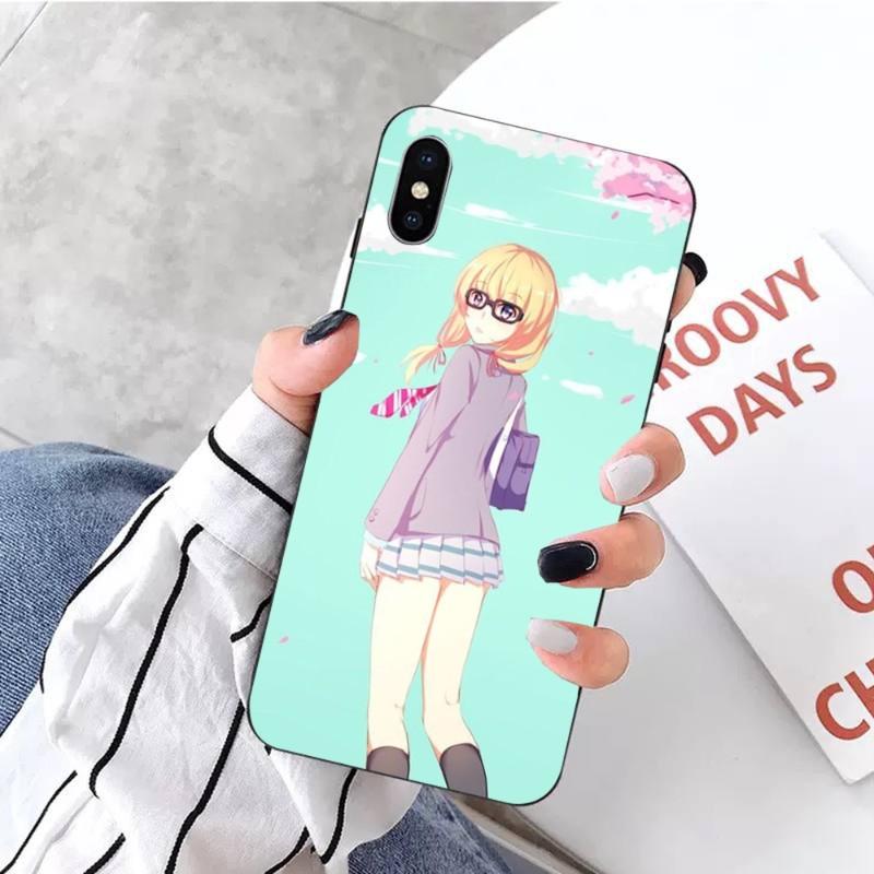 Your Lie In April Pouzdro na telefon pro IPhone 14 13 12 11 XS X 8 7 6 Plus Mini Pro Max SE 2022 Měkký černý kryt na telefon