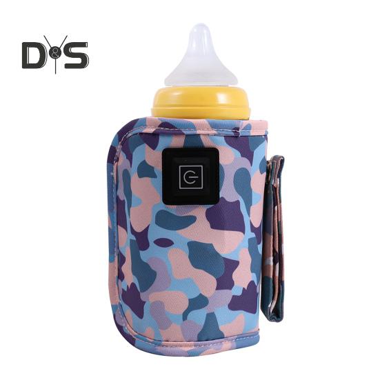 Portable Baby Bottle Warmer Sleeve 3 Levels Adjustable Electric Feeding Bottle Heater Fast Heating Outdoor Travel Infant Milk Bottle Heating Cover