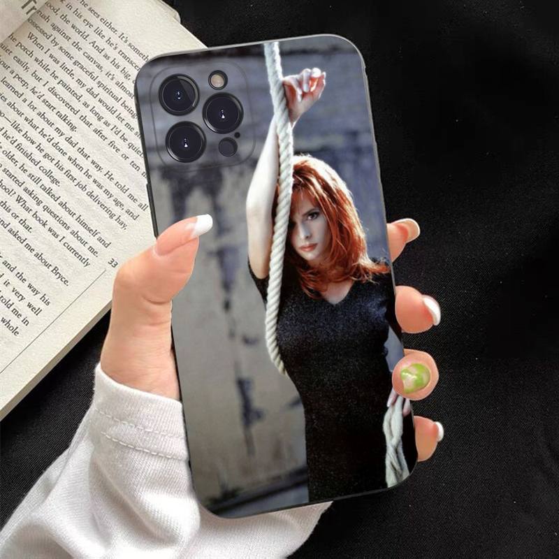 Mylene Farmer singer Phone Case For iPhone 6 7 8 Plus 11 12 13 14 Pro SE 2020 MAX Mini X XS XR Back Funda Cover