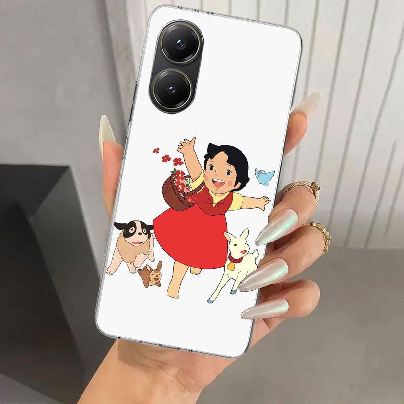 Heidi Cute Cartoon Phone Case for Xiaomi Poco X5 X6 X7 Pro F7 Ultra M7 Redmi 15 15C 13 13C 12 12C 10 10A 10C 9 9A 9C 9T Shell Po