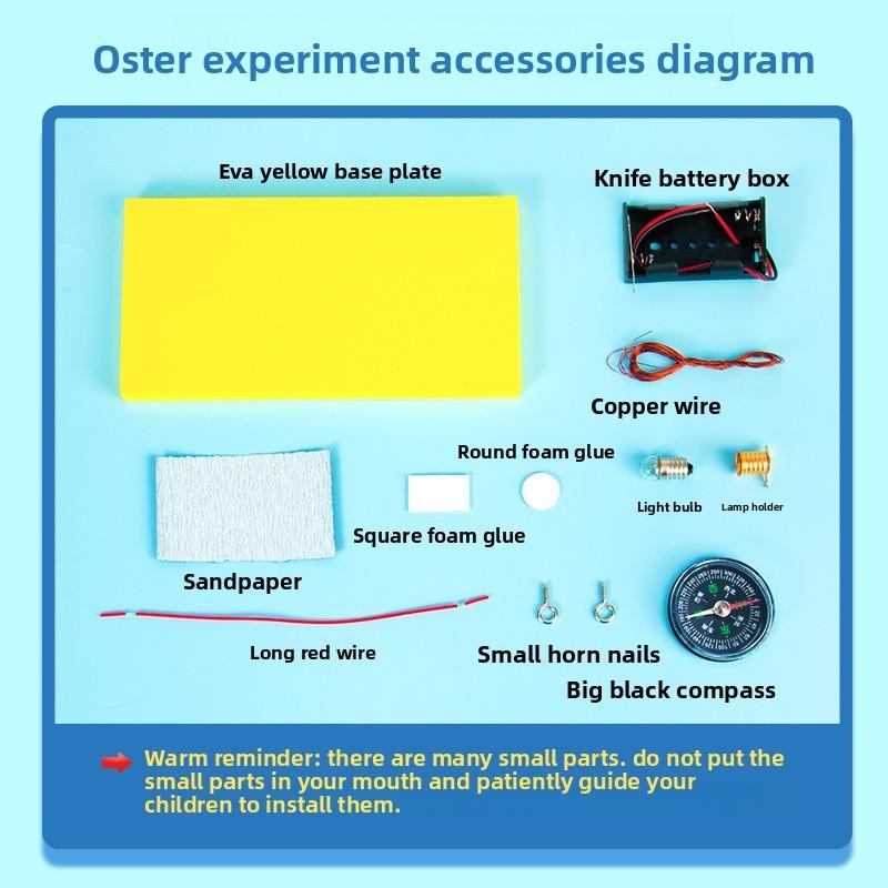 Science Experiment Diy Magnetism Physics Kit With Electromagnetic Induction For Kids Education