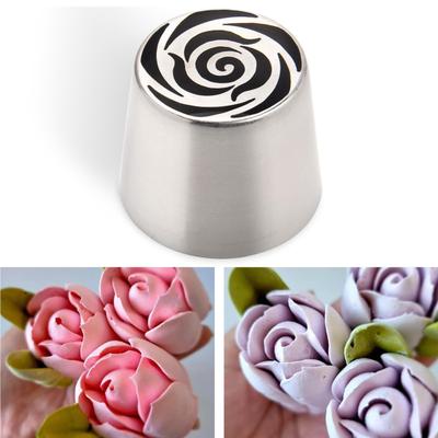 Russian Piping Tips Rose Flower Piping Nozzles Stainless Steel Extra Large Frosting