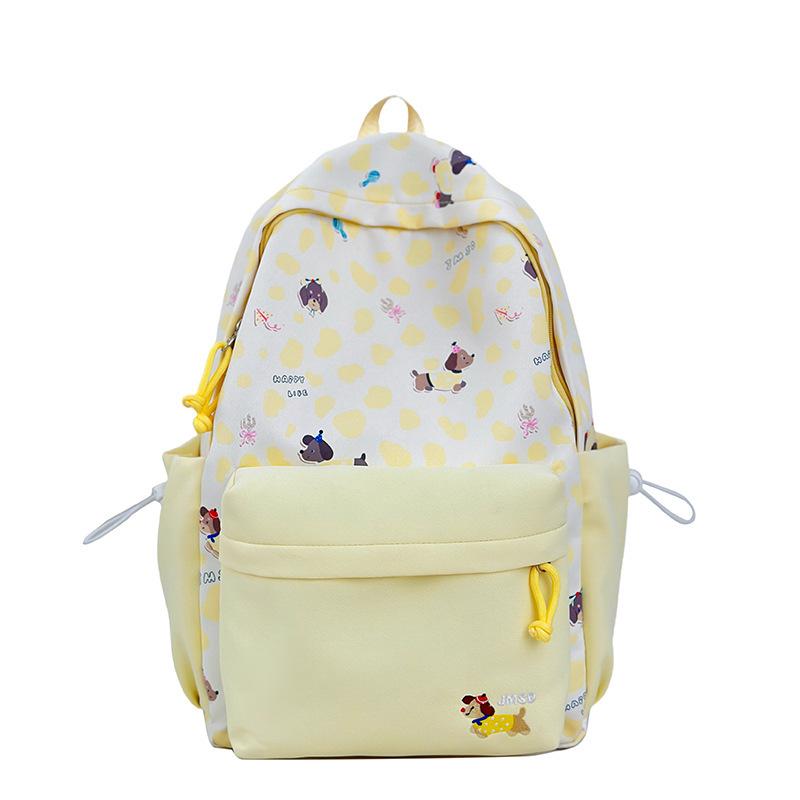 Schoolbag New High-value Japanese Ins Sweet Contrasting Backpack Junior High School Student Schoolbag Women's Lightweight Large-capacity Backpack