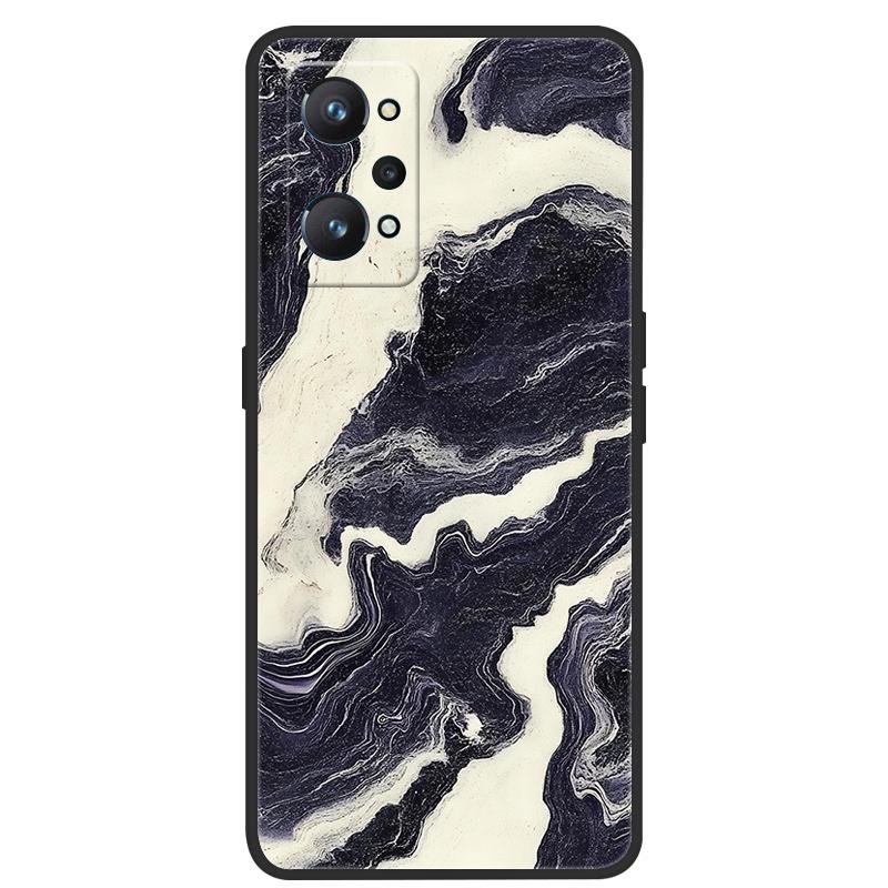 Voor Realme GT Neo 2 Hoesje Marmer Zacht Mat Siliconen Achterkant Cover Voor Realme GT Neo2 RealmeGT2 Neo2 3T Q5 Pro Volledige Telefoon Shell Capa