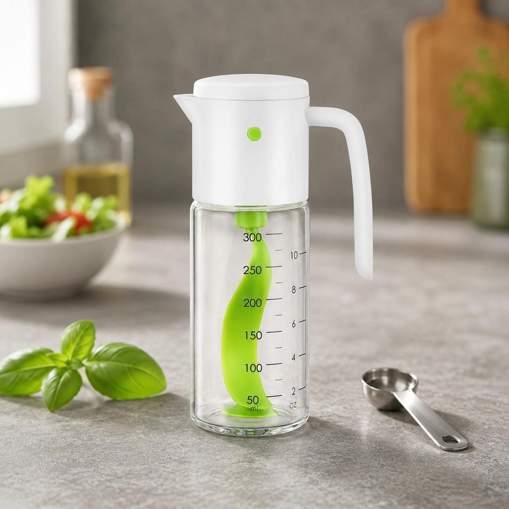 300 Ml Borosilicate Glass Mixing Cup Transparent Measuring with Lid