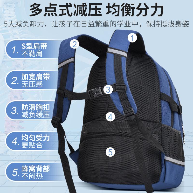 Elementary School Bags for Boys To Reduce the Burden and Protect the Spine, Large-capacity and Lightweight Backpacks for Girls In Junior High School