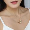 Trendy Retro Butterfly Pendant Clavicle Chain - Summer Chrysanthemum Necklace