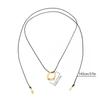 Minimalist Hollow Out Circular Pendant Long Necklace Ins Style Fashionably Simple Pendant Necklaces Charm Jewelry Party Gift