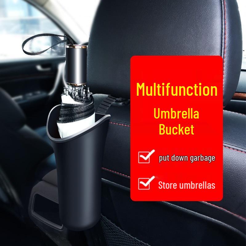 Multifunctional Car Umbrella Holder & Trash Can