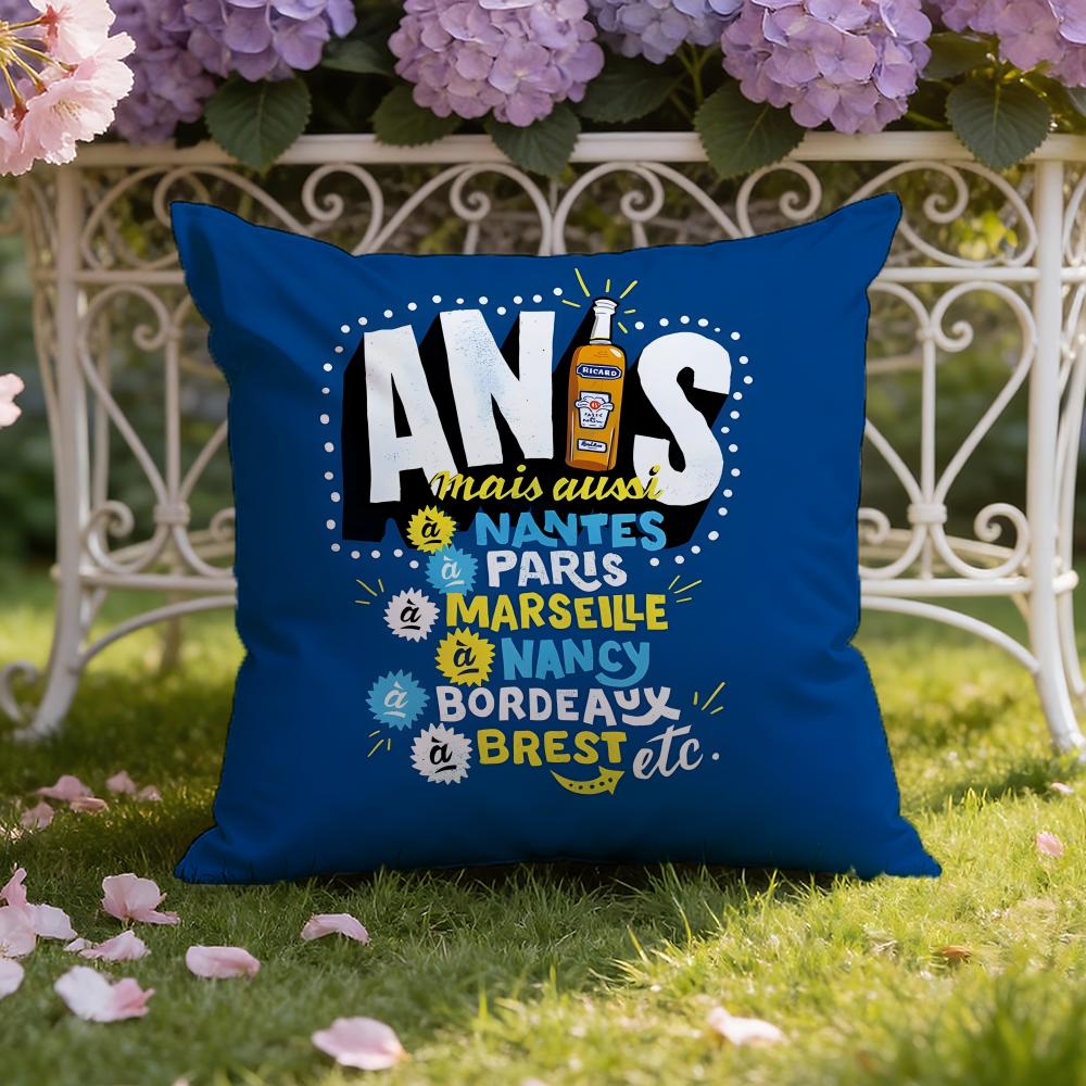 

R-Ricards D-Drink Cushion Cover Home & Car Dual-Scene Pillow Cover: Reversible for Premium Comfort 30cmx30cm