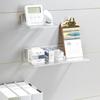Toilettenregal Transparenter Kunststoff Wandmontage Typ Badezimmer Aufbewahrungshalter Duschshampoo Regale Ablagen Organizer