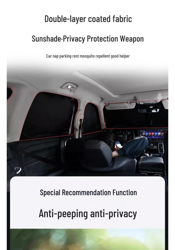Haval H6L Car Window Sunshade: Camping Privacy, UV and Heat Protection