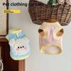 New XS-XL Winter Puppy Clothes Fleece Lined Cute Cartoon Pet Jacket Anti-licking Cat Hair Pet Costume Cat Vest New Year's Gift