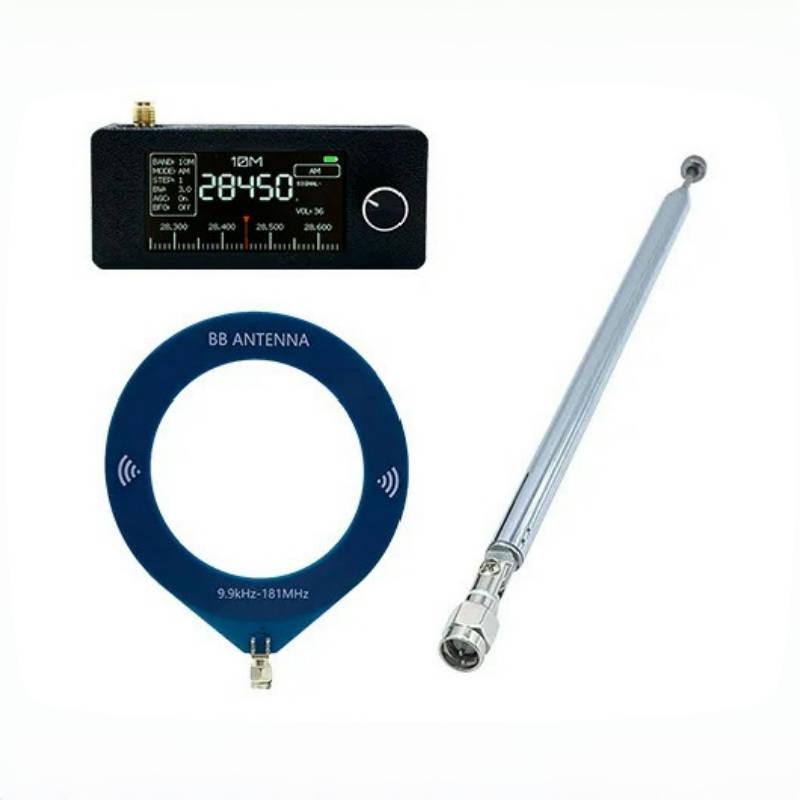 

1 комплект Lsb Usb Am Fm радиоприемник Esp32S3 Ats-Mini V3 корпус из АБС-пластика Si4732 карманное SSB мини-радио с усилителем для наушников Hi-Z чёрный