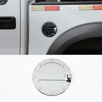 Door Fuel Tank Gas Cap Decor Cover Trim For 2009-14 Ford F150 Chrome Accessories