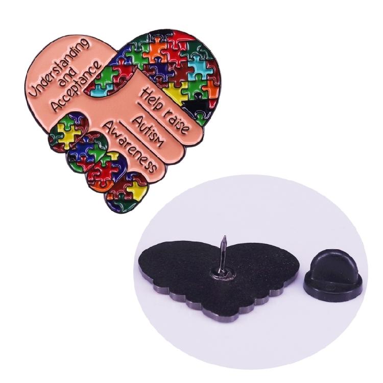 Puzzle Enamel Lapel Pin Autism Support Gifts Autistic Pride Earrings Jewelry