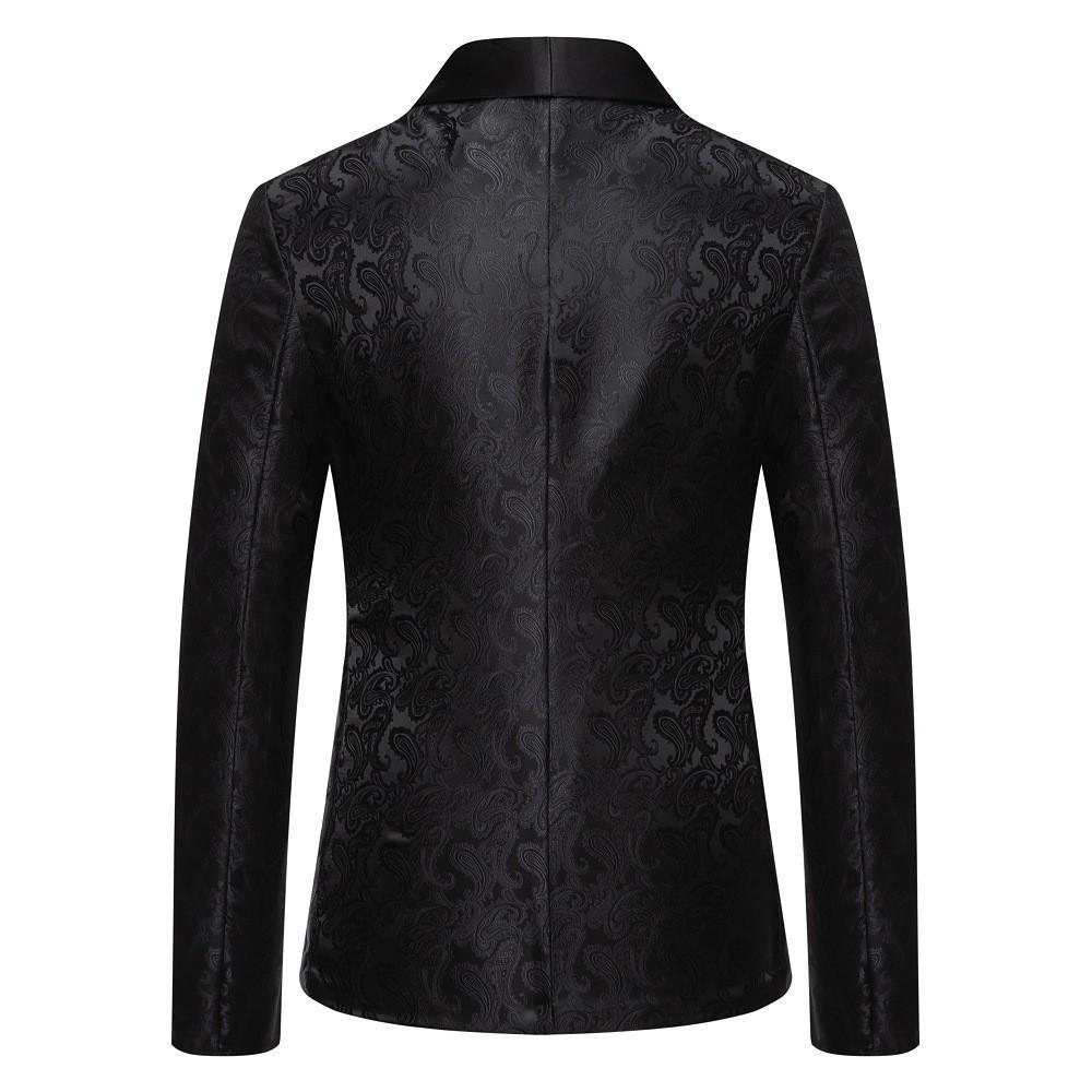 Men's cashew flower blazer trendy fashion printing new men's suit spot