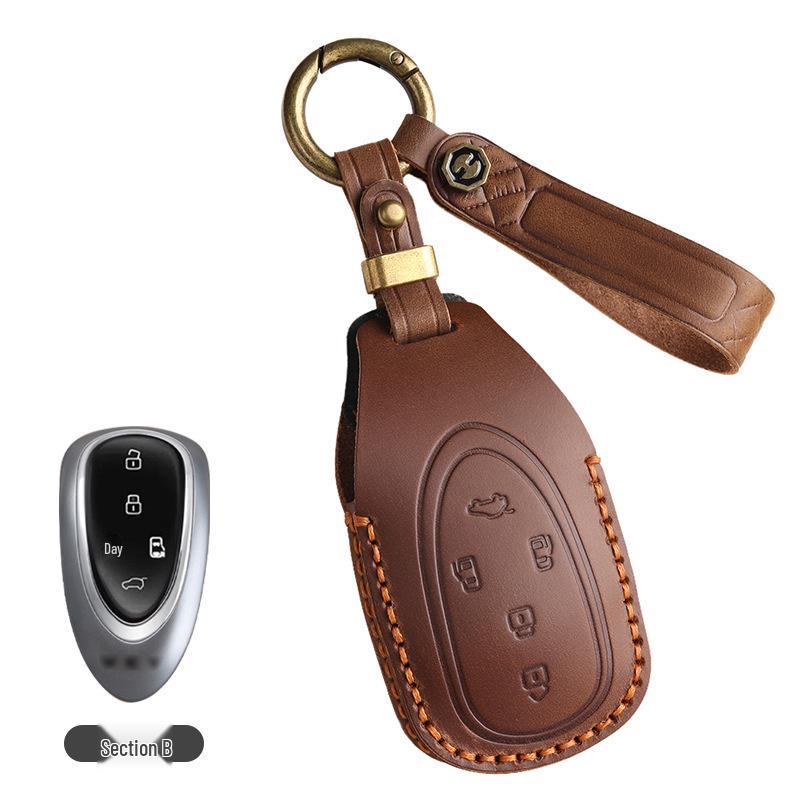 

Ключница Wey 2025 Blue Mountain Mocha - Премиальная коровья кожа с пряжкой для мужчин