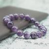 Grade A 100% Natural Amethyst Bracelet Women Valentine Day Gift For Girlfriend 4/6/8/10/12mm Beaded Braslet Casual Accessories